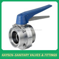 Sanitary DIN Threaded Butterfly valve